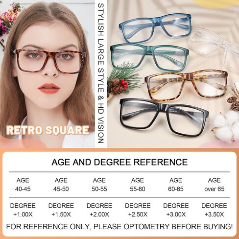 MARE AZZURO Oversized Reading Glasses Women Large Head Readers 1.0 1.25 1.5 1.75 2.0 2.25 2.5 2.75 3.0 3.5 4.0 5.0 6.0 in Kuwait