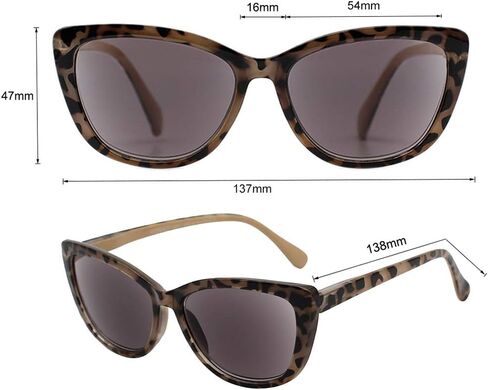 VITENZI Full Reader Sunglasses for Women Tinted Reading Sun Glasses with Built In Full Readers, Gela in Kuwait
