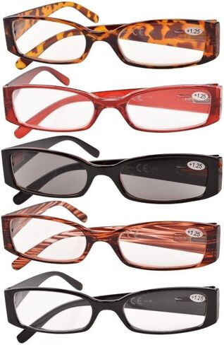 Eyekepper 5 أزواج نظارات قراءة للنساء نظارات قراءة تتضمن قارئ +1.25 نظارات قراءة in Kuwait