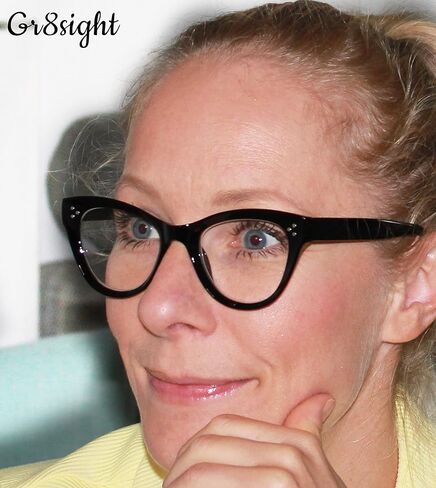 Gr8Sight 4-Pack Ladies Oversize Reading Glasses Cateye Design Readers Eyeglasses For Women in Kuwait