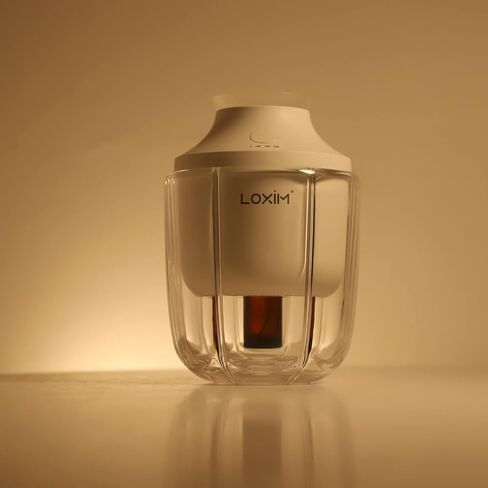 ال او اكس اي ام موزع زيوت عطرية بدون ماء من جورفا مع تقنية استنشاق للغرف الكبيرة والمنزل والسيارة والمكتب، موزع روائح محمول لاسلكي فائق الهدوء يعمل بالبطارية (ابيض) in Kuwait