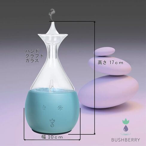 Pure Essential Oil Nebulizing Diffuser Made of Wood and Glass. Waterless Oil Diffuser, No Heat, No Plastic Oil Contact, Classic Decorative Aromatherapy Vaporizer for Home or Healthcare Practice. in Saudi Arabia