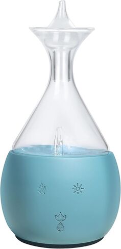Pure Essential Oil Nebulizing Diffuser Made of Wood and Glass. Waterless Oil Diffuser, No Heat, No Plastic Oil Contact, Classic Decorative Aromatherapy Vaporizer for Home or Healthcare Practice. in Saudi Arabia