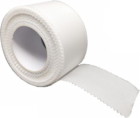 Cloth Medical First Aid Surgical Tape 1" x 10 Yards [Pack of 6 Rolls] Lightweight Breathable Silk-Like Microporous Self Adhesive Latex Free Hypoallergenic Bandage and Wound Dressing Tape (6) in Saudi Arabia