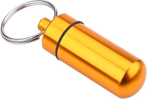 9pcs Mini Pill Box Holder Waterproof Aluminum Medicine Pill Case Organizer with Keychain Outdoor in Saudi Arabia