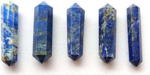 GEMSCITE 5 قطع من الكوارتز الشفاف المزدوج إنهاء كريستال شفاء لصنع المجوهرات قلادة سلك لف قلادة شبكات كريستال in Kuwait