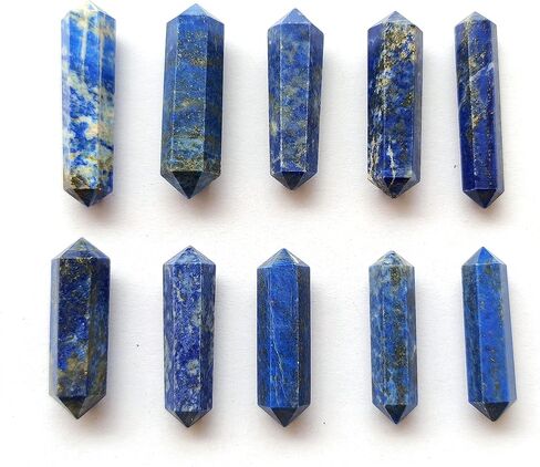 GEMSCITE 5 قطع من الكوارتز الشفاف المزدوج إنهاء كريستال شفاء لصنع المجوهرات قلادة سلك لف قلادة شبكات كريستال in Kuwait
