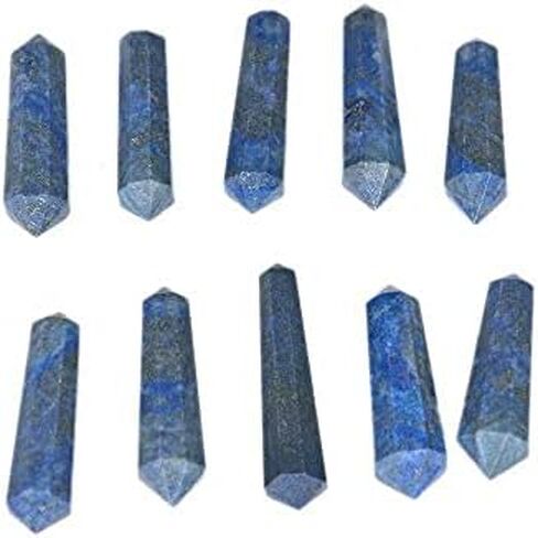 GEMSCITE 5 قطع من الكوارتز الشفاف المزدوج إنهاء كريستال شفاء لصنع المجوهرات قلادة سلك لف قلادة شبكات كريستال in Kuwait