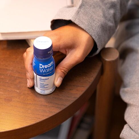 مشروب مكمل للمساعدة على النوم من دريم ووتر؛ الميلاتونين 5 ملغ، غابا، 5-بالمشاركة؛ خالٍ من السكر، نكهات طبيعية، بدون ألوان مضافة، 2.5 أونصة من لقطات النوم السائلة، رحيق الليل، 12 قطعة in Kuwait