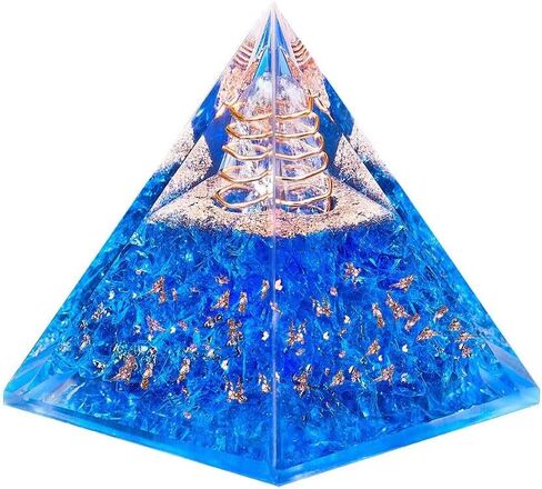 LUNKOEN هرم أورجونيت كريستال ملهم جديد من أجل صحة نجاح الثروة، شاكرا أورغون هرم حماية مولد الطاقة شفاء الأحجار الكريمة أحجار الكريستال المحظوظة تجذب ديكور المنزل المحظوظ in Kuwait