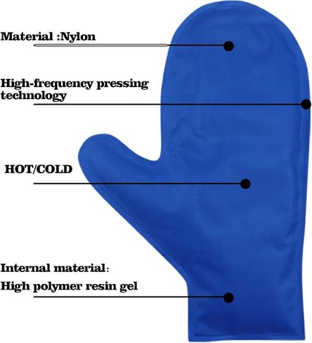 Hot and Cold Hand Therapy Gloves, Hand Ice Pack, Ice and Heat Therapy Pain Relieving Mittens | Microwavable and Freezable, Arthritis, Finger and Hand Injuries, and Carpal Tunnel (Purple) in Kuwait
