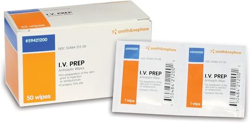 Smith+Nephew I.V. PREP Antiseptic Wipes 50 Count in Saudi Arabia