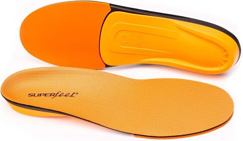 Superfeet All-Purpose High Impact Support Insoles (Orange) - Trim-To-Fit Orthotic Arch Support Shoe Inserts - Professional Grade - Men 15.5-17 in Kuwait