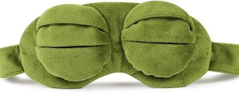 Cute Green Frog Funny Eye Masks for Adults Kids Funny Blindfold with Eyes Open Sleep Mask Sleep Mask for Sleeping in Kuwait