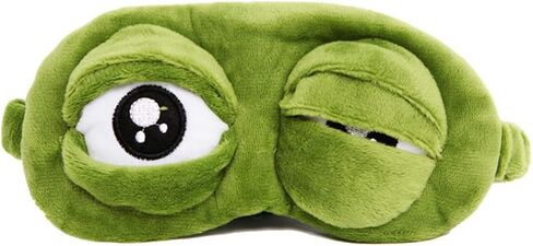Cute Green Frog Funny Eye Masks for Adults Kids Funny Blindfold with Eyes Open Sleep Mask Sleep Mask for Sleeping in Kuwait