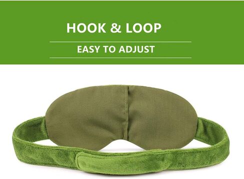 Cute Green Frog Funny Eye Masks for Adults Kids Funny Blindfold with Eyes Open Sleep Mask Sleep Mask for Sleeping in Kuwait