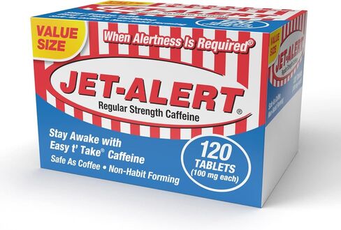 Jet-Alert 100 مجم، كل قرص كافيين، 120 قرصًا in Saudi Arabia