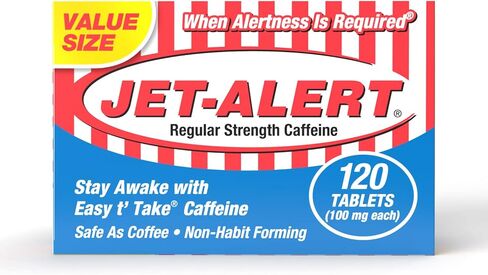 Jet-Alert 100 مجم، كل قرص كافيين، 120 قرصًا in Saudi Arabia