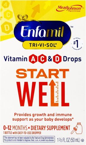 Enfamil Tri-Vi-Sol فيتامينات A وD وC قطرات مكملة للرضع، 50 مل in Saudi Arabia