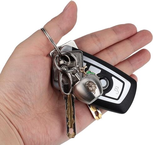 علبة مفاتيح من التيتانيوم، القطر الداخلي 1.5 سم، حامل سلسلة مفاتيح لأدفيل ونيترو خفيفة الوزن للغاية حبوب منع الحمل EDC مع تنين مقاوم للماء 9.0 م in Kuwait