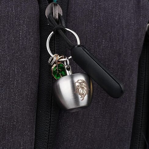 علبة مفاتيح من التيتانيوم، القطر الداخلي 1.5 سم، حامل سلسلة مفاتيح لأدفيل ونيترو خفيفة الوزن للغاية حبوب منع الحمل EDC مع تنين مقاوم للماء 9.0 م in Kuwait