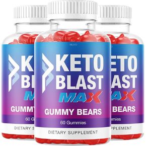 (3 Pack) Keto Blast Max Gummies Shark Keto Blast Gummy Tank Bears KetoBlast Gummies Advanced Formula (180 Gummies) in Kuwait