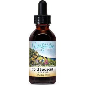 WishGarden Herbs Congestion Rescue Immune Support for Kids - Plant-Based Immune Support and Decongestant w/Elderflower, Wild Cherry Bark & Yerba Santa, Supports Upper & Lower Respiratory Systems, 2oz in Kuwait