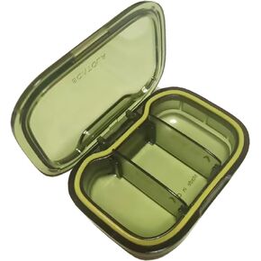 3 Compartments Travel Pill Organizer, Moisture Proof Small Pill Box for Pocket Purse Daily Pill Case Portable Medicine Vitamin Holder Container, Pills Fish Oil Supplements Box (Apricot) in Kuwait