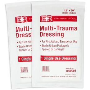 Ever Ready First Aid Multi-Trauma Sterile Non-Woven Dressing 12" x 30" in Saudi Arabia