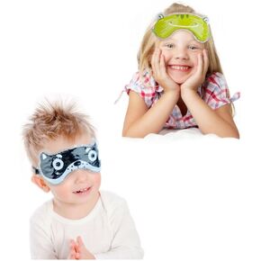 أقنعة العين الساخنة والباردة للأطفال من فومي كير | 2- باك | أقنعة بتصميم حيوانات مرحة متعددة الاستخدام للعيون والجبهة والرقبة والمرفق والكاحلين | تخفيف آلام الحمى والجيوب الأنفية والصداع وبو بوس وأسنان الحكمة in Kuwait