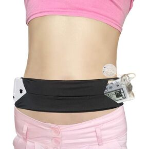 Insulin Pump Belt Adjustable, Diabetic Waist Fanny Packs Lightweight Running Medical Wide Band Holder Accessories for EpiPen T1D Men Women