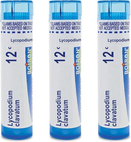 Boiron Lycopodium Clavatum 12C الطب المثلي لتخفيف الجهاز الهضمي - حزمة من 3 (240 حبة) in Saudi Arabia