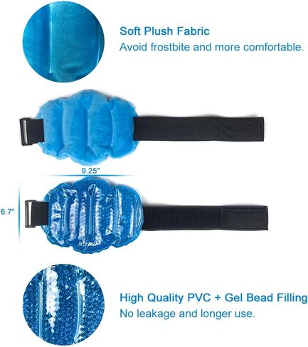 Ankle Ice Pack Wrap for Foot Pain Relief - Ankle Ice Packs for Injuries Reusable Gel Ice Pack for Sprains, Muscle Pain, Bruises - Foot Ice Pack Wrap for Wrist, Knee, Elbow, Achilles Tendon, Shin in Kuwait