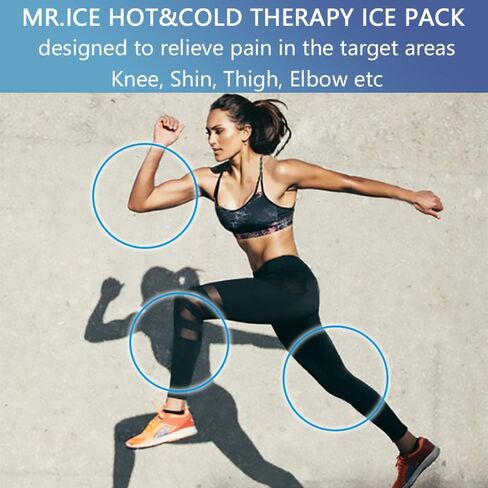 Ankle Ice Pack Wrap for Foot Pain Relief - Ankle Ice Packs for Injuries Reusable Gel Ice Pack for Sprains, Muscle Pain, Bruises - Foot Ice Pack Wrap for Wrist, Knee, Elbow, Achilles Tendon, Shin in Kuwait