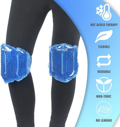 Ankle Ice Pack Wrap for Foot Pain Relief - Ankle Ice Packs for Injuries Reusable Gel Ice Pack for Sprains, Muscle Pain, Bruises - Foot Ice Pack Wrap for Wrist, Knee, Elbow, Achilles Tendon, Shin in Kuwait