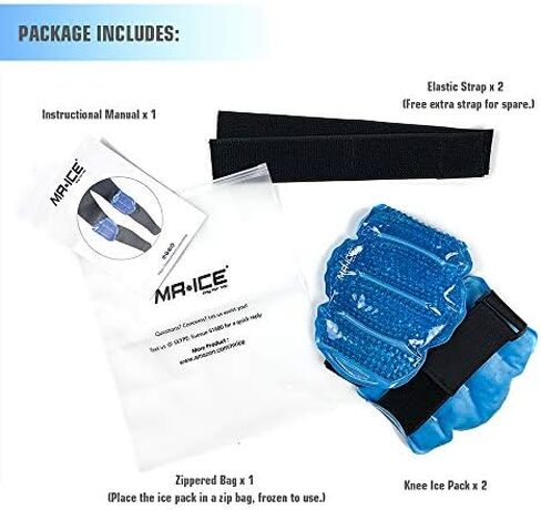 Ankle Ice Pack Wrap for Foot Pain Relief - Ankle Ice Packs for Injuries Reusable Gel Ice Pack for Sprains, Muscle Pain, Bruises - Foot Ice Pack Wrap for Wrist, Knee, Elbow, Achilles Tendon, Shin in Kuwait