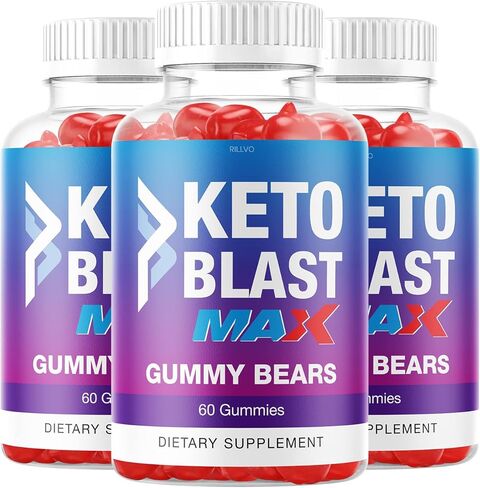 (3 Pack) Keto Blast Max Gummies Shark Keto Blast Gummy Tank Bears KetoBlast Gummies Advanced Formula (180 Gummies) in Kuwait