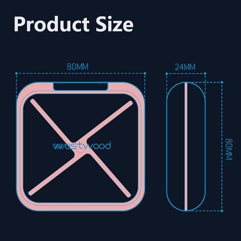 Small Pill Box Waterproof Travel Pill Case Portable Daily Pill Container Pill Holder for Purse 4 Compartments Pocket Compact Medicine Organizer for Vitamin,Fish Oils,Supplements,Medication in Kuwait