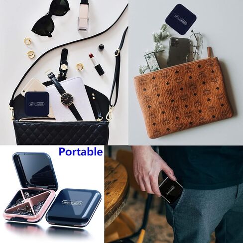 Small Pill Box Waterproof Travel Pill Case Portable Daily Pill Container Pill Holder for Purse 4 Compartments Pocket Compact Medicine Organizer for Vitamin,Fish Oils,Supplements,Medication in Kuwait
