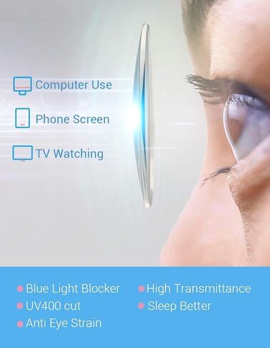 Firmoo Computer Blue Light Blocking Glasses for Women/Men,Anti Eyestrain Anti Blue Ray Eyewear in Kuwait