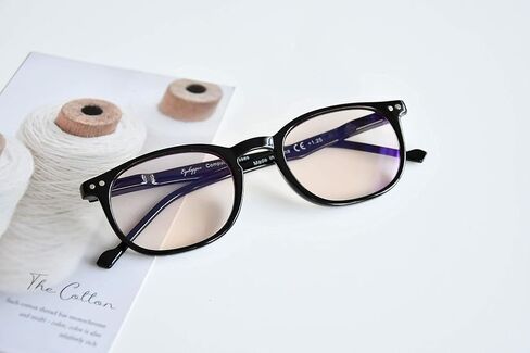 Eyekepper Blue Light Filter Reading Glasses for Women Men Reading Computer Screen Glare Blocking Vintage Small Frame Digital Readers,Transparent,+1.75 in Kuwait
