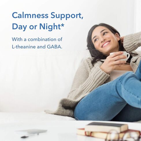 Allergy Research Group 200 mg of Zen Supplement - Calmness Support, Day or Night, GABA, L-Theanine, Hypoallergenic, Vegetarian Capsules - 60 Count in Kuwait