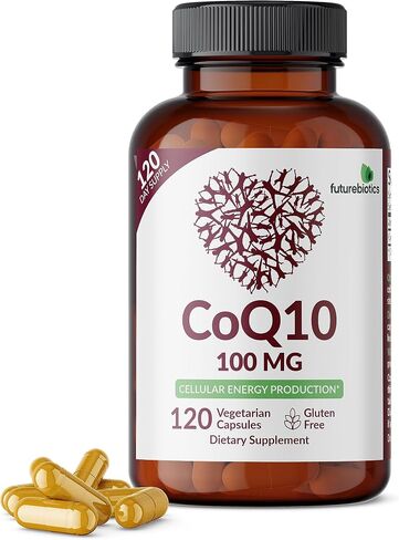 Futurebiotics CoQ10 100 MG Cellular Energy Production, 60 Vegetarian Capsules in Kuwait