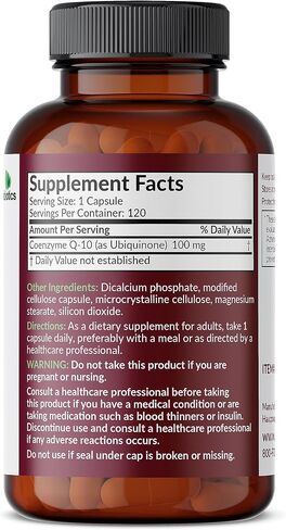 Futurebiotics CoQ10 100 MG Cellular Energy Production, 60 Vegetarian Capsules in Kuwait