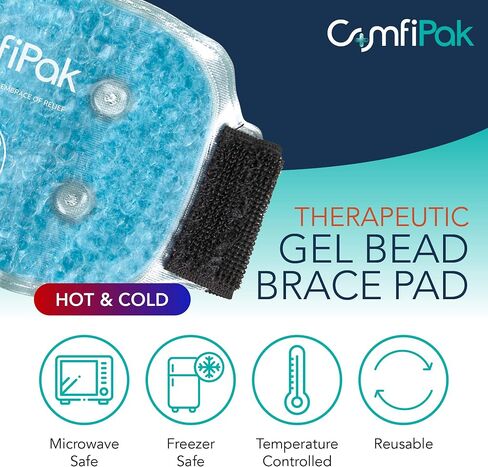 Wrist and Ankle Gel Pack – Reusable Heat and Ice Packs for Injuries and Pain Relief - Gel Bead Hot and Cold Compression Pad – Freezer and Microwave Safe – ComfiPak in Saudi Arabia