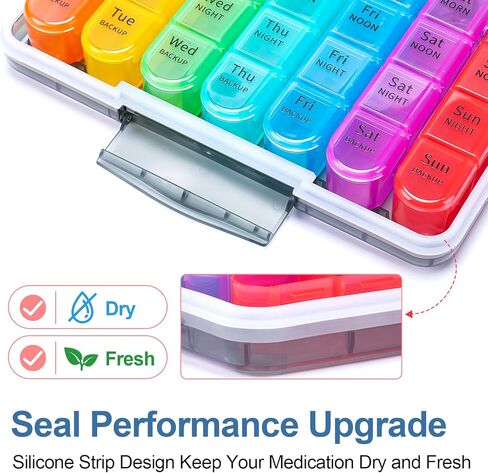 دافيكي منظم حبوب الدواء الأسبوعي مقاوم للرطوبة 4 مرات في اليوم in Kuwait