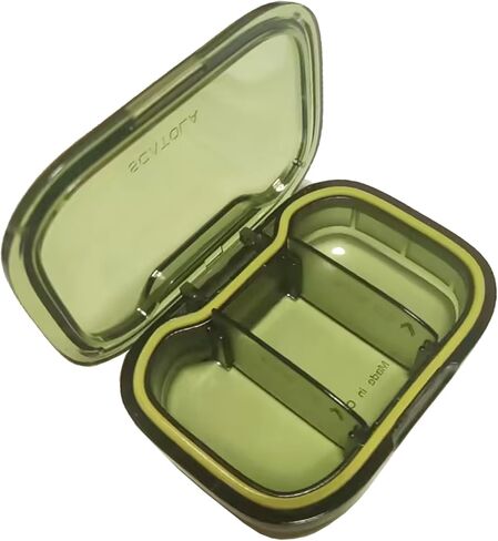 3 Compartments Travel Pill Organizer, Moisture Proof Small Pill Box for Pocket Purse Daily Pill Case Portable Medicine Vitamin Holder Container, Pills Fish Oil Supplements Box (Apricot) in Kuwait