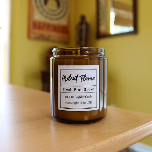 Candles | Caramel Coffee Bean | 100% Natural Soy Wax Candle for Home Decor | Highly Scented | Premium Fragrance | Handmade in Vermont, USA | 8 oz | Long Lasting | Gift for Women and Men in Kuwait