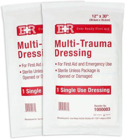 Ever Ready First Aid Multi-Trauma Sterile Non-Woven Dressing 12" x 30" in Saudi Arabia
