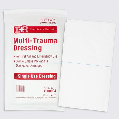 Ever Ready First Aid Multi-Trauma Sterile Non-Woven Dressing 12" x 30" in Saudi Arabia